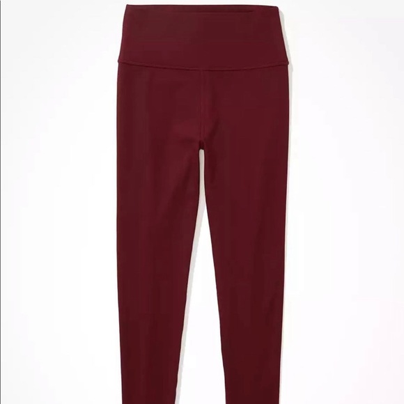 Xs Aerie burgundy leggings! 100% perfect condition! so soft, cute and comfy :) - Picture 2 of 2
